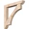 Ekena Millwork Westlake Slat Smooth Bracket w/ Offset Brace, Douglas Fir, 7 1/2"W x 48"D x 48"H BKT0806X48X48WTL06SDF - alternate 1